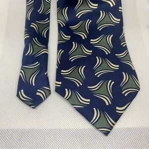 Geofrey Beene silk tie abstract geometric print 58-60 in long great condition